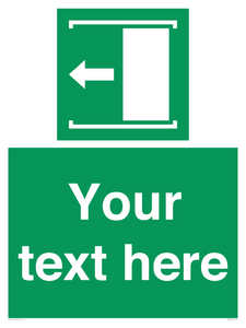 Custom Slide to Open Sign